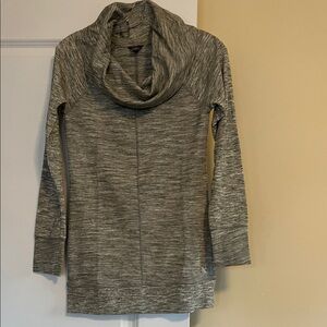 Eddie Bauer Heather Gray Cowl Neck Sweater